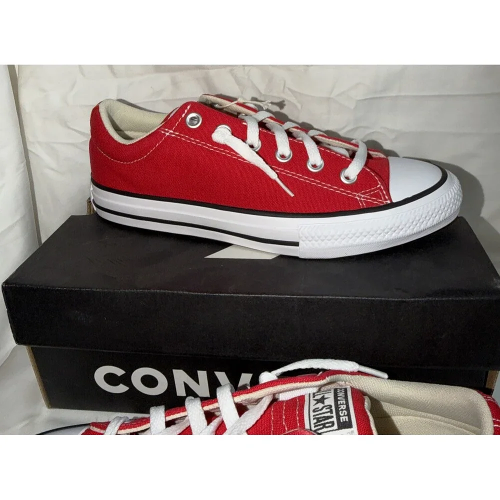 New Converse All Star Kids Red CTAS Street Slip Size 6 A17177F